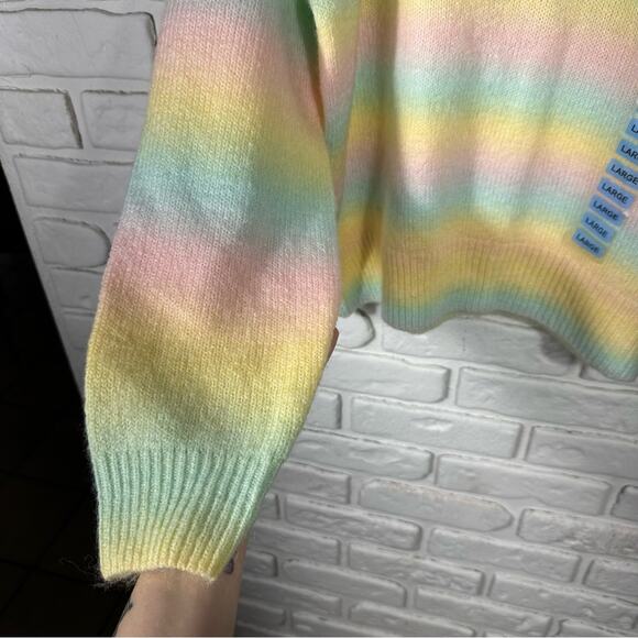 NWT BB Dakota By Steve Madden Ombre Sweater Wool Blend Size Large - Picture 13 of 13